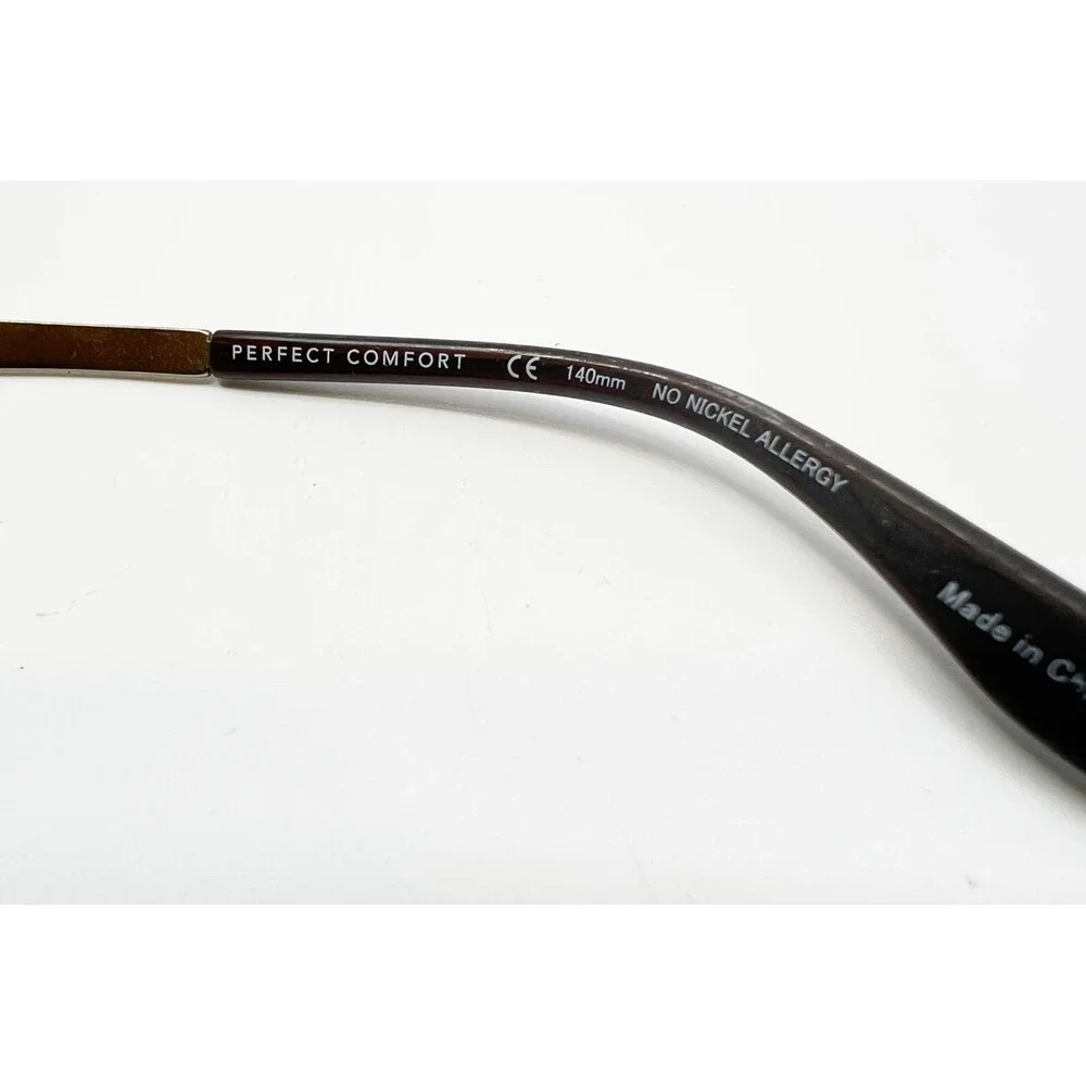 Charmant Perfect Comfort Eyeglasses Mens Brown Titan Excellence 55-17-140